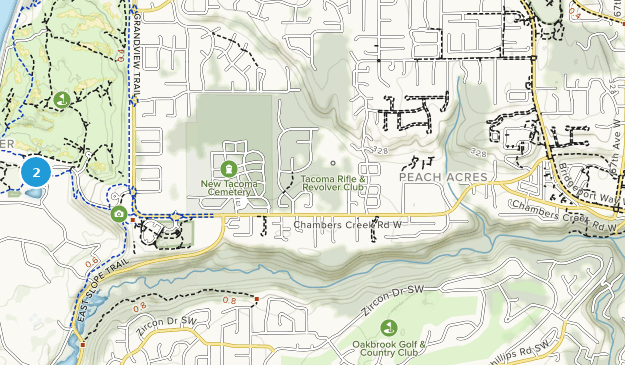 University Place, État de Washington Map