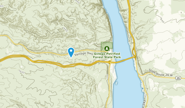 Vantage, Washington Map