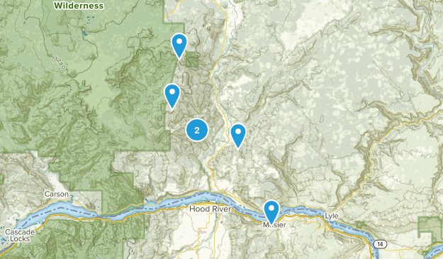 White Salmon, Washington Map