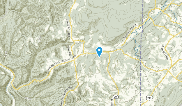 Aurora, Virginie-Occidentale Map
