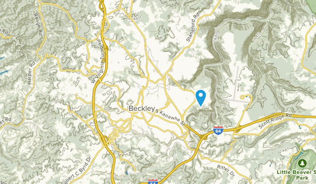 Beckley, West Virginia Map