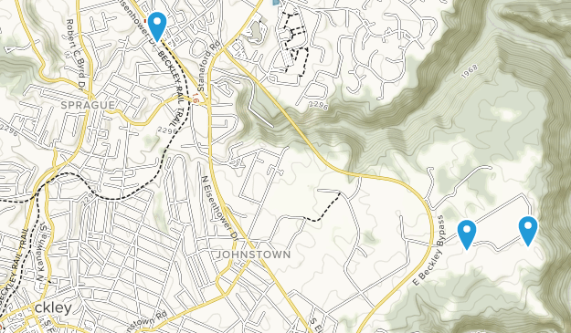 Beckley, West Virginia Map