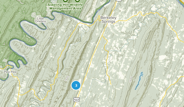 Berkeley Springs, West Virginia Map