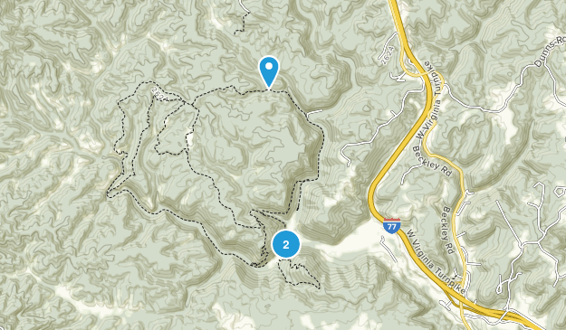 Camp Creek, West Virginia Map