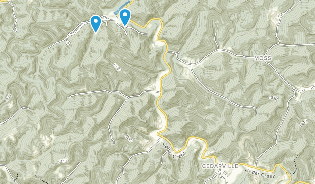 Cedarville, West Virginia Map