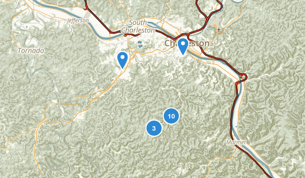 Charleston, West Virginia Map