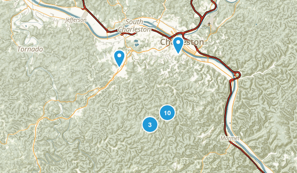 Charleston, West Virginia Map