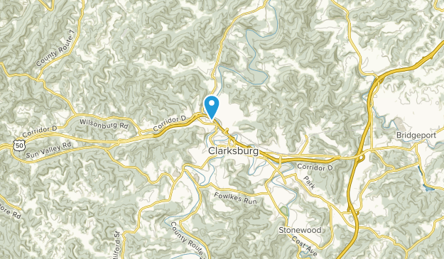 Clarksburg, West Virginia Map
