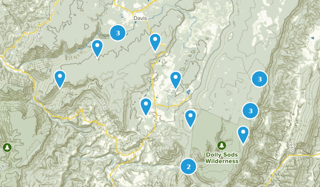 Davis, West Virginia Map