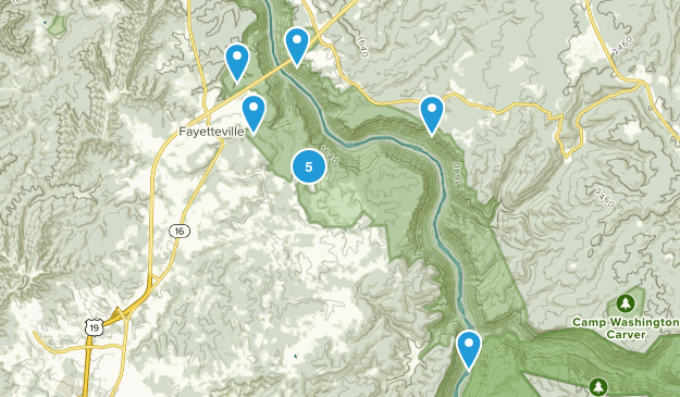Fayetteville, West Virginia Map