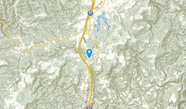 Flat Top, Virginie-Occidentale Map