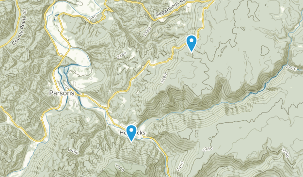 Hambleton, West Virginia Map