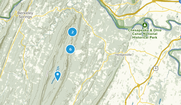 Hedgesville, Virginie-Occidentale Map