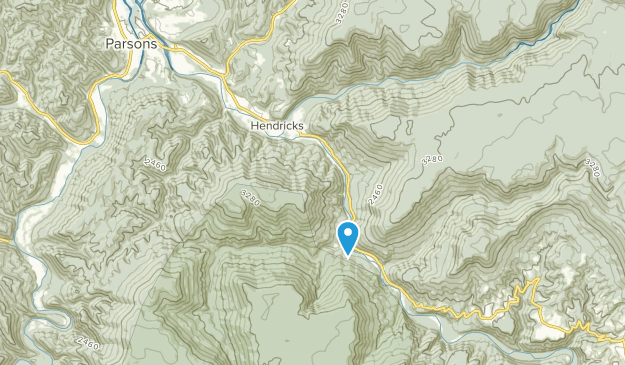 Hendricks, Virginie-Occidentale Map