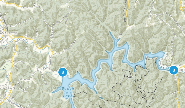 Lavalette, Virginie-Occidentale Map