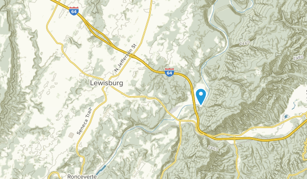 Lewisburg, West Virginia Map