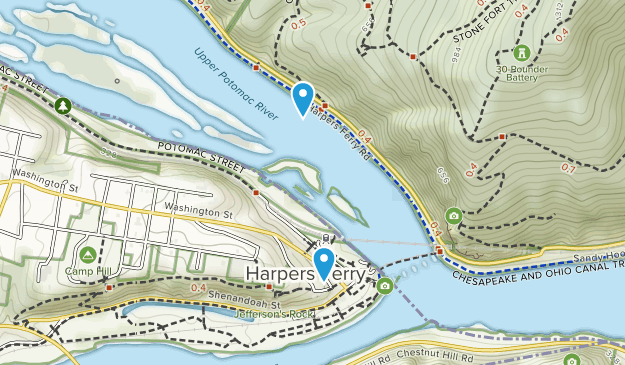 Lower Town, West Virginia Map