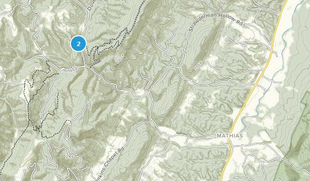 Mathias, Virginie-Occidentale Map
