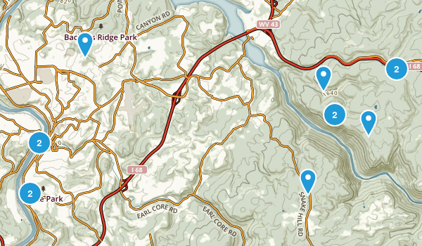 Morgantown, West Virginia Map