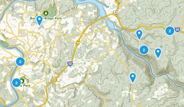 Morgantown, West Virginia Map