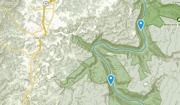 Oak Hill, West Virginia Map