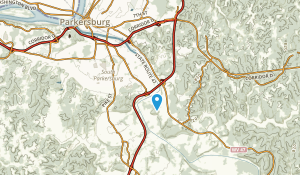 Parkersburg, West Virginia Map