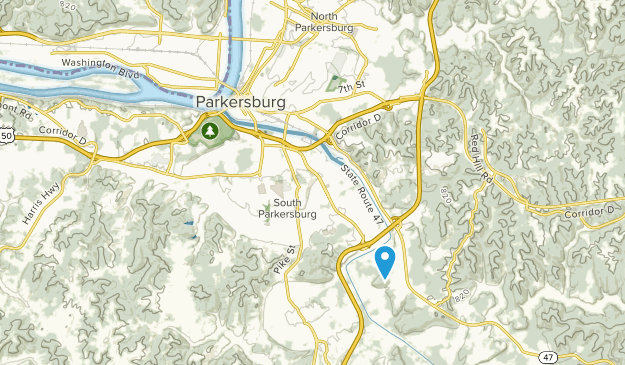 Parkersburg, Virginie-Occidentale Map
