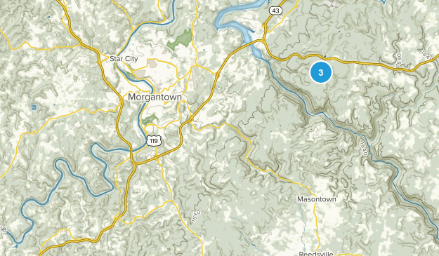Pisgah, West Virginia Map