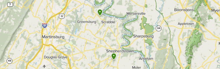 Best trails in Shepherdstown, West Virginia