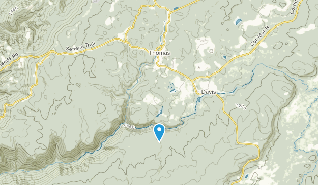 Thomas, West Virginia Map