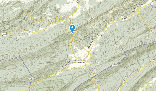 Waiteville, Virginie-Occidentale Map