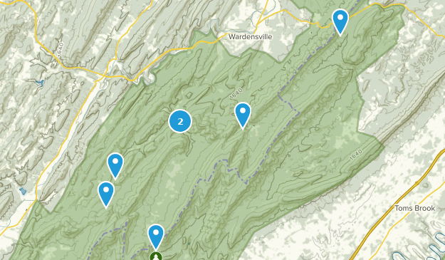 Wardensville, West Virginia Map