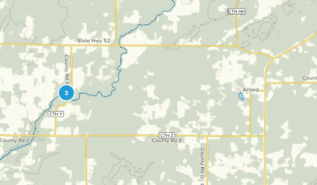 Aniwa, Wisconsin Map
