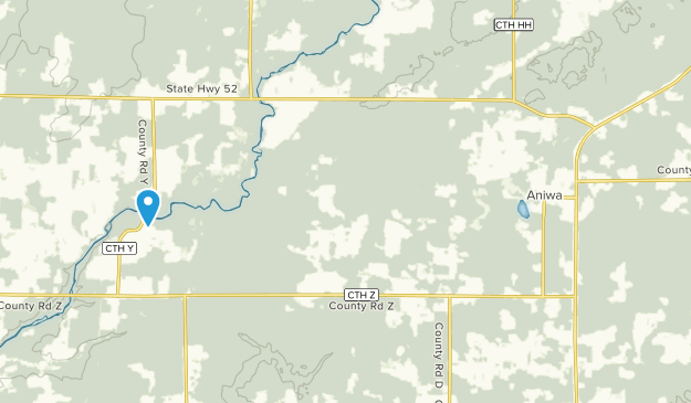 Aniwa, Wisconsin Map