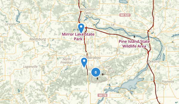 Baraboo, Wisconsin Map