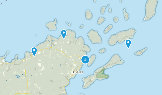 Bayfield, Wisconsin Map