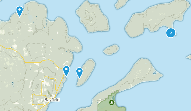 Bayfield, Wisconsin Map