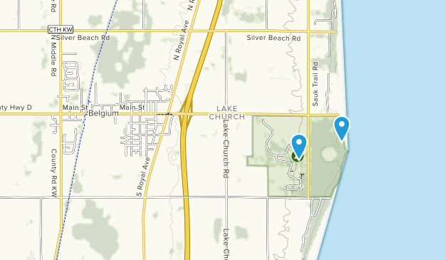 Belgium, Wisconsin Map