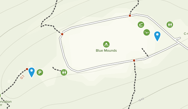 Blue Mounds, Wisconsin Map