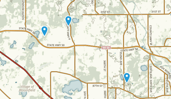 Burlington, Wisconsin Map
