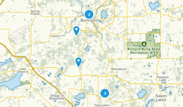 Burlington, Wisconsin Map