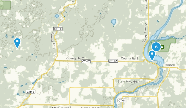 Cornell, Wisconsin Map