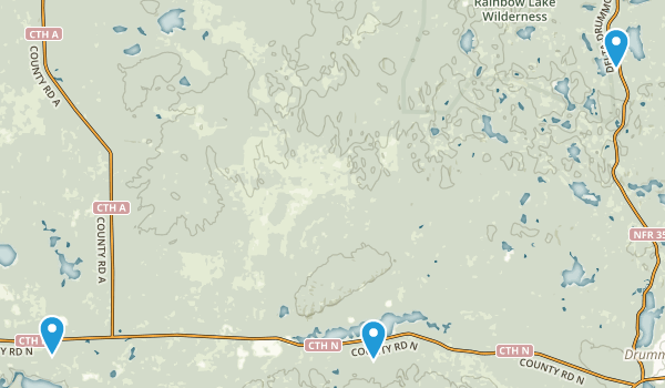 Drummond, Wisconsin Map