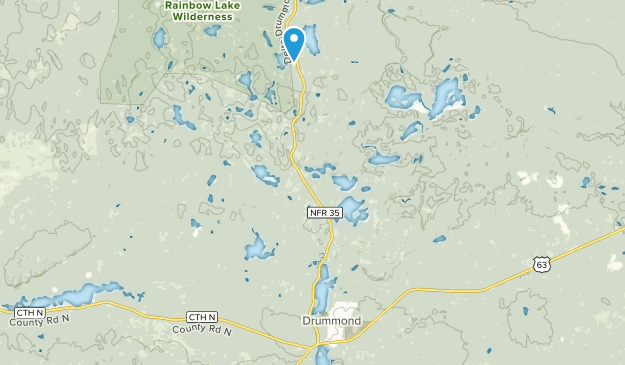 Drummond, Wisconsin Map