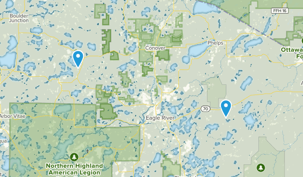 Eagle River, Wisconsin Map
