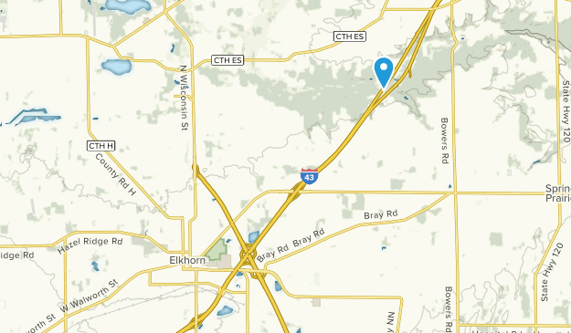 Elkhorn, Wisconsin Map