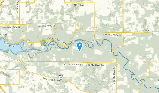 Fall Creek, Wisconsin Map