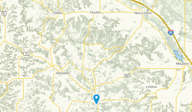 Hustler, Wisconsin Map