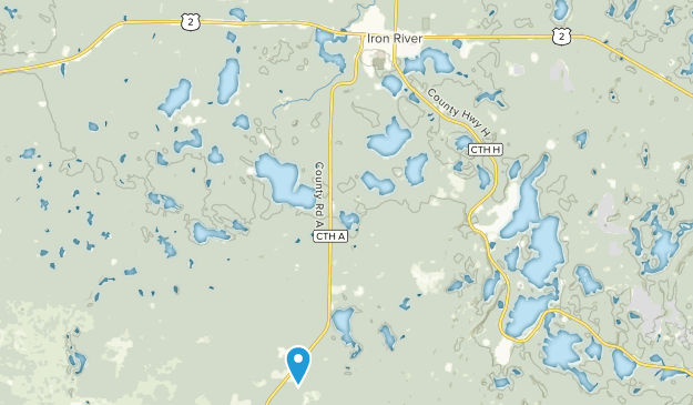 Iron River, Wisconsin Map