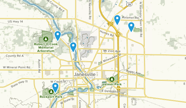 Janesville, Wisconsin Map